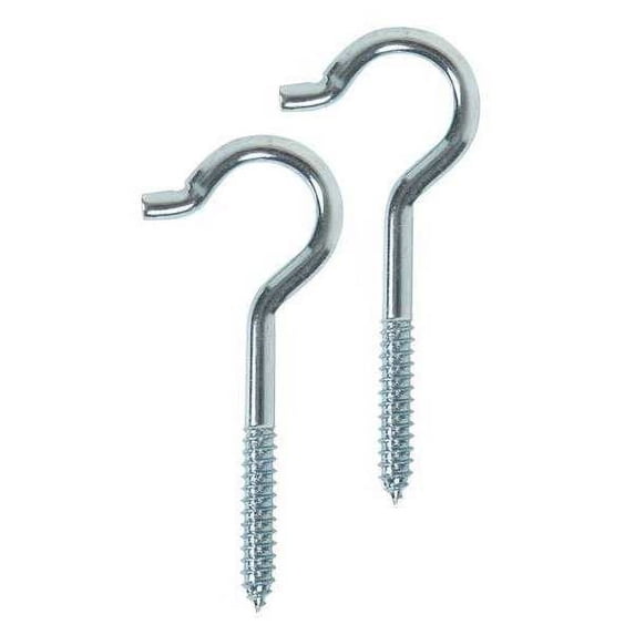 Manufacturer Varies Ceiling Hook,Silver,Steel,3 3/4in D,PK20 1WBN4