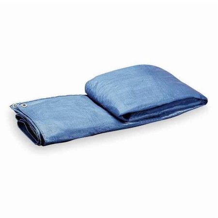 1Pack ZoroSelect 2W693 Tarp, 8 x 10 ft, 5.1 mil, Polyethylene, Standard Duty, Blue