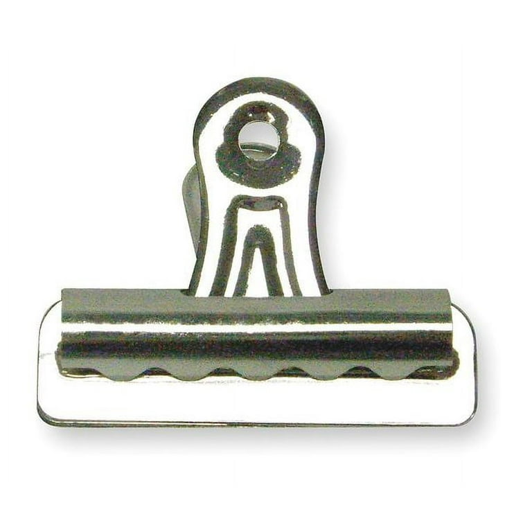 1Pack ZoroSelect 2WFV7 Bulldog Clip, 1 1/4 In W, Silver, PK36