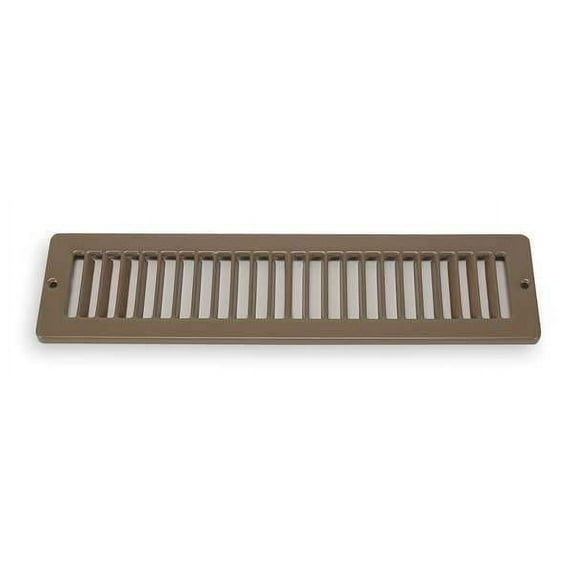 1Pack ZoroSelect 4MJD4 Toe Space Grille , 2 X 12 , Brown , Steel