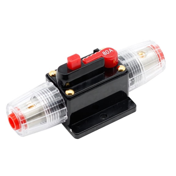 1Packs Auto Inline Fuse Breaker With Wire Lugs And Heat Shrink Tube 12V-24V Dc 60A YIWEI