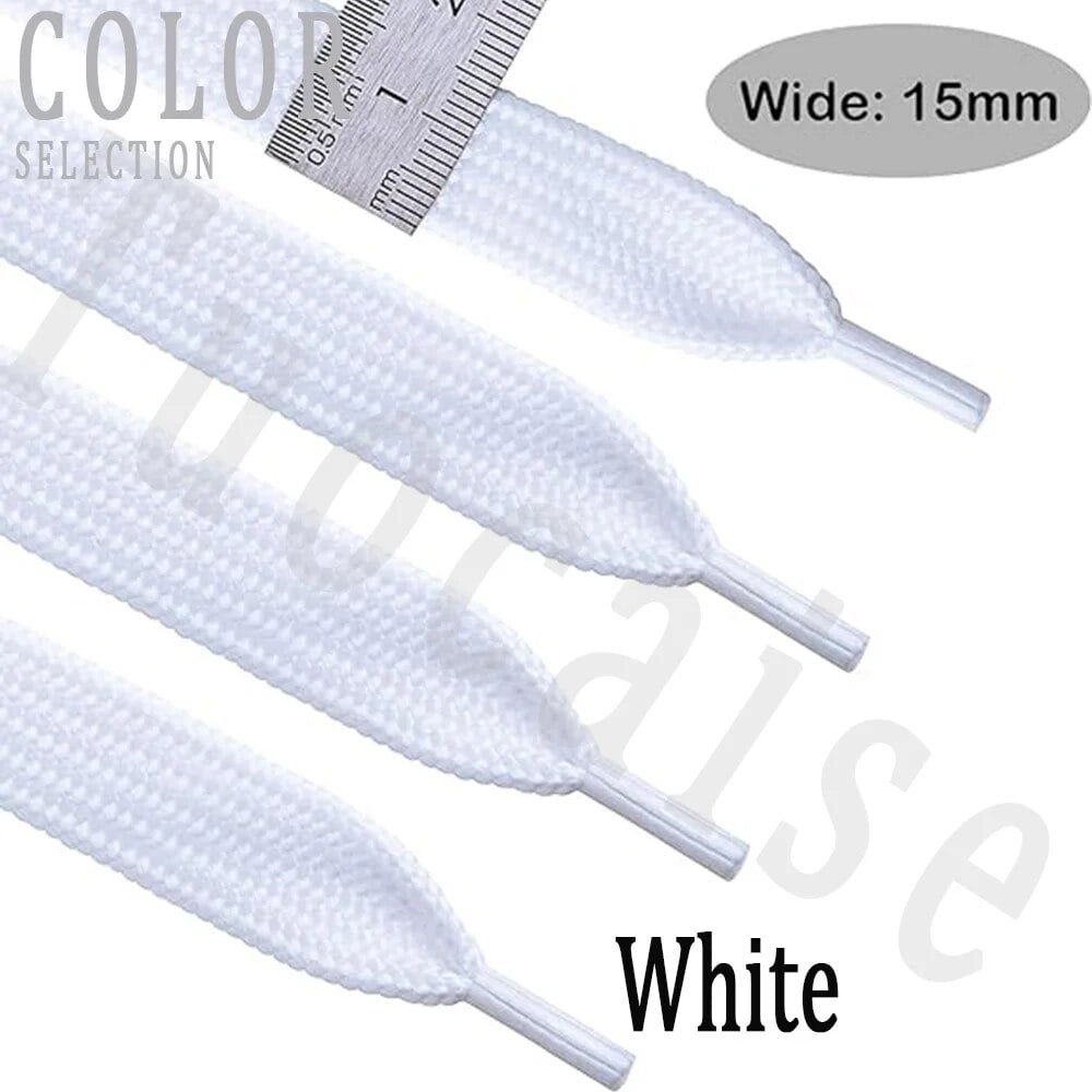 1Pair 1.5CM Wide Athletic Shoelaces Fat Shoe Laces High Quality Soft