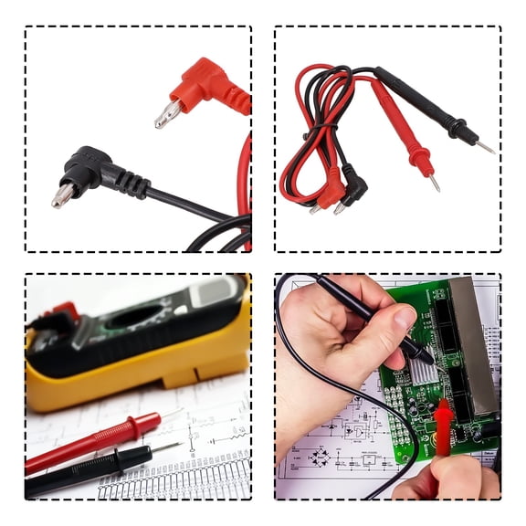 1Pair 1000V 10A Probe Multimeter Test Leads Probe Wire Pen 70Cm Electrician Test Pen S Combination For Multimeter Tester Cable Smile Home