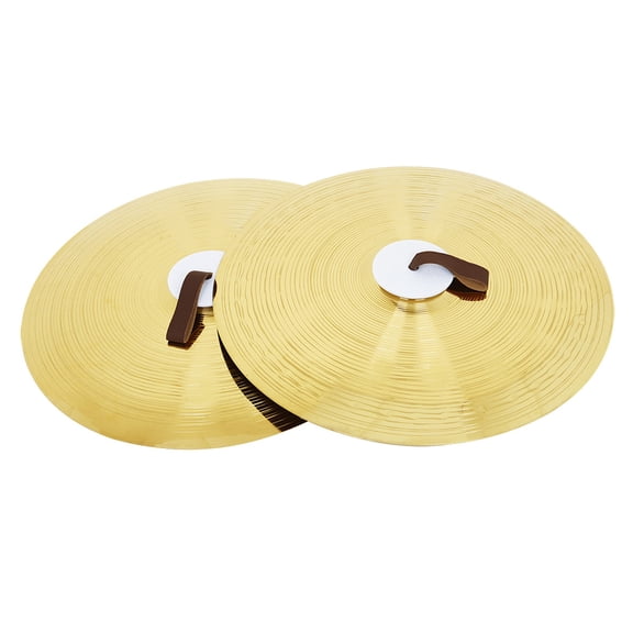 1Pair 14/16/20Inch Crash Cymbals Handheld Practice Cymbals Hand Percussion Instrument with Finger Rope Enduring
