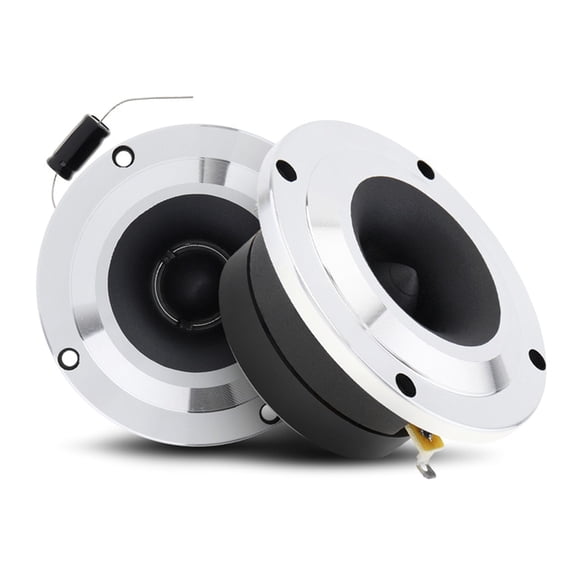 1Pair 150W Flush-Mount Silk-Dome Tweeter, 1Pair Car Tweeter Speakers Mini Treble Loudspeaker Universal