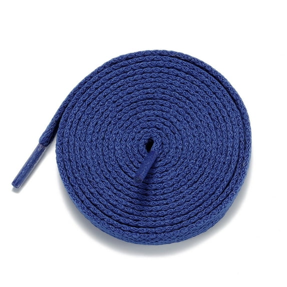 1Pair 24 27 36 45 63 72 Inch Flat Shoelaces Replacement for Sneakers Boots Blue