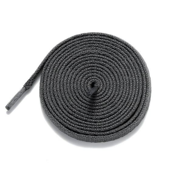 1Pair 24 27 36 45 63 72 Inch Flat Shoelaces Replacement for Sneakers Boots Gray