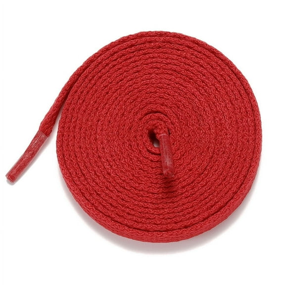 1Pair 24 27 36 45 63 72 Inch Flat Shoelaces Replacement for Sneakers Boots Red
