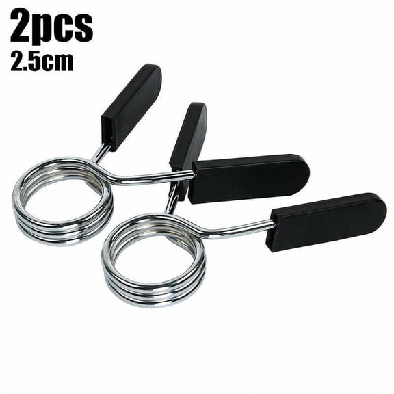 1Pair 25mm Barbell Dumbbell Spring Collar Clips Weight Fitness Accession Lot R6