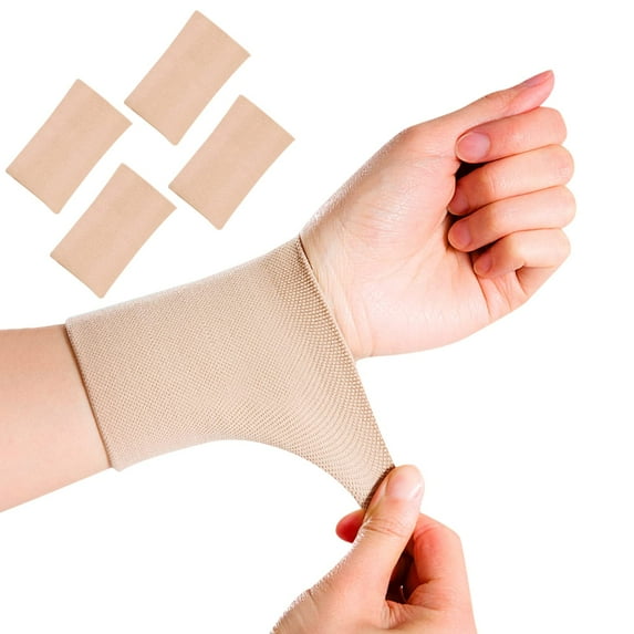 1Pair/2Pairs/3Pairs Men & Women Compression Wrist Sleeve Wrist Brace Wrist Supports Wrist Wraps Elastic Wristbands for Tennis, Tendonitis, Carpal Tunnel, Tattoo Cover Up Bands