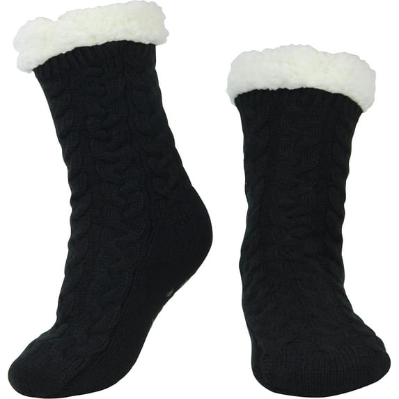 1Pair/2Pairs/3Pairs Women Winter Thick Slipper Socks with Grippers Non Slip Warm Fuzzy Socks Christmas Gifts