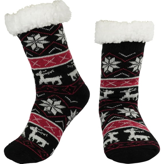 1Pair/2Pairs/3Pairs Women Winter Thick Slipper Socks with Grippers Non Slip Warm Fuzzy Socks Christmas Gifts