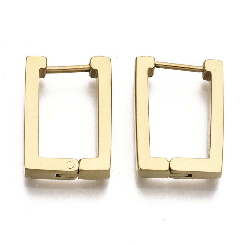 Angular Hoop Earrings main image 1
