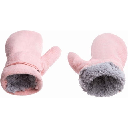 1Pair/3Pairs Baby Toddler Mittens Boys Girls Winter Outdoor Gloves Kids Easy-On Fleece Warm Mitterns