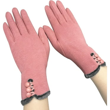 1Pair/3Pairs Womens Winter Gloves Warm Lined Touch Screen Driving Gloves