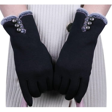 1Pair/3Pairs Womens Winter Gloves Warm Lined Touch Screen Driving Gloves