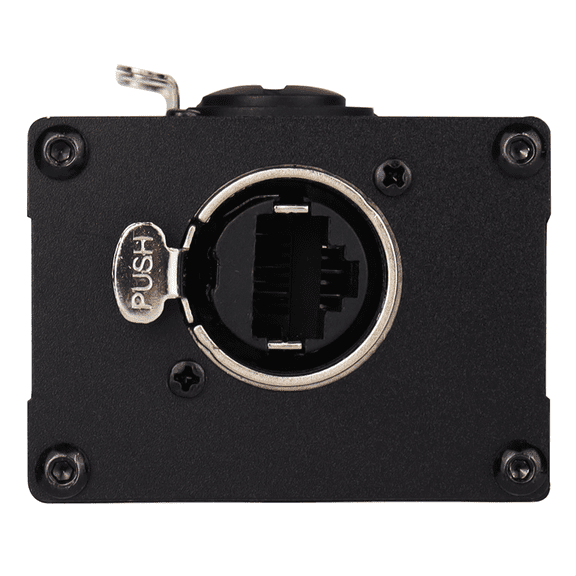 1Pair 4-Channel 3-Pin XLR or 6.3Mm Audio and over Network Cable Extender,DMX512 Network Signal Extender Male+ Female