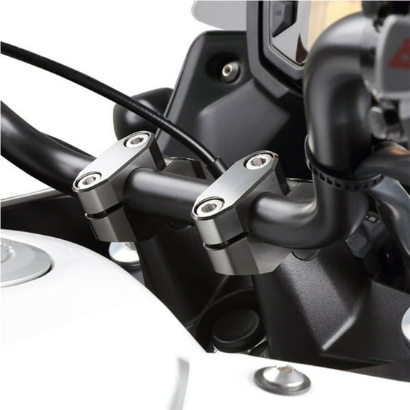1Pair 7/8" Motorcycle Extension Back Moved Up Handlebar Risers Black Aluminum