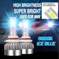 thumbnail image 1 of 1Pair 9005 LED Fog Light Bulbs, High Power 8000K Ice Blue Fog Lights LED Bulbs Replacement For Cars, Trucks, 1 of 7