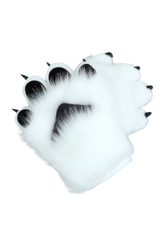 1Pair Animal Claw Glove Paw Mitts Winter Furry Hand Paw Mitt Werewolf Costume Glove for Party Favors