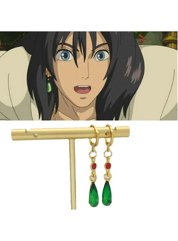 1Pair Anime Howl's Moving Castle Earrings Costume Earring Cosplay Jewelry Gift howl's castle earrings