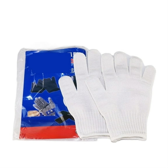 1Pair Anti-cut Outdoor Hunting Fishing Cut Resistant Gloves Knife Anti-cutting Hand Protect Metal Mesh Breathable Gloves