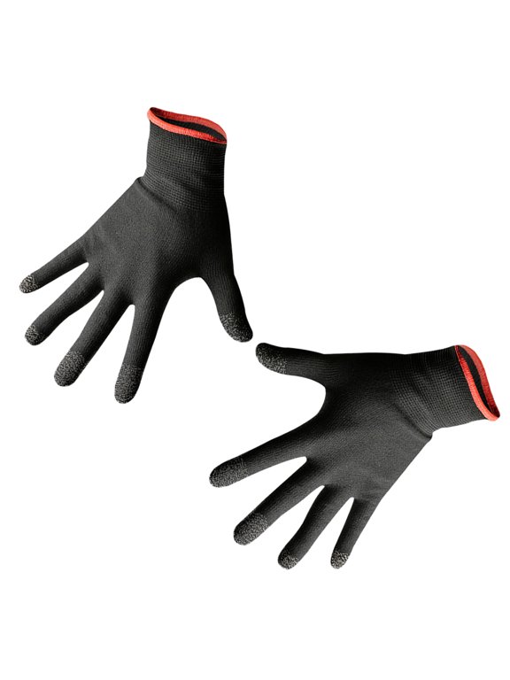 Black Touchscreen Gloves, Sweat-Proof, Stretch Fabric, Perfect Fit for Games