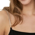thumbnail image 1 of 1Pair Bra Straps, Adjustable Thin Rhinestone Strap Bra, Sparkly Crystal Invisible Shoulder Strap Non-Skid Bra Belt for Bra, Protect Your off Shoulder Clothes from Slipping off, Gold, 1 of 7
