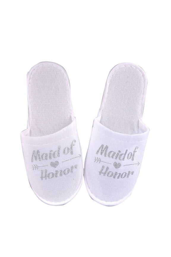 1Pair Bride Wedding Decoration Bridesmaid Party Slippers Ladies Party Supplies