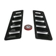 thumbnail image 1 of 1Pair Car Front Bonnet Hood Vent Louver Decorative Sticker Black Scoop Cover Air-Flow Inlet Cooling Universal for BMW For A-U-D-I For Honda, 1 of 6