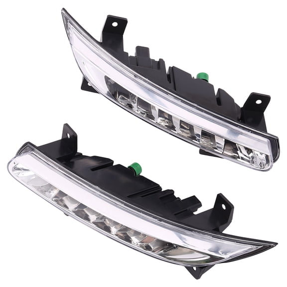 1Pair Car LED DRL Fog Light for Fluence 2014+ Auto Driving Lamp Daytime Running Bumper