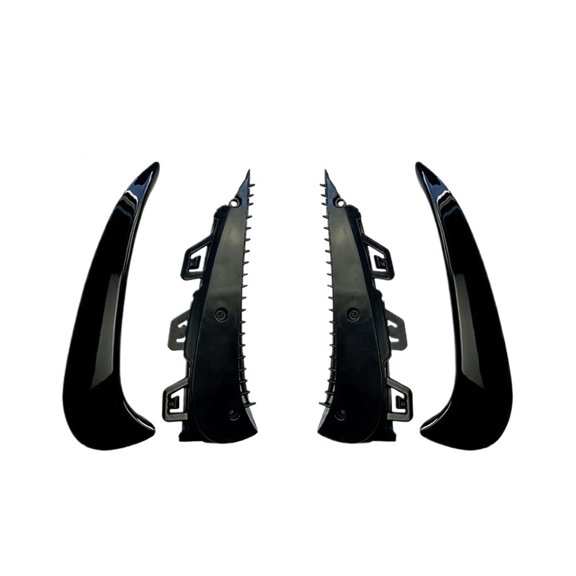 1Pair Car Rear Bumper Splitter Spoiler Canard Air Vent Trim For Mercedes-Benz GLA35 GLA-Class GLA200 GLA260 H247 2020 2021