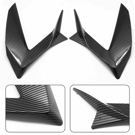 1Pair Carbon Fiber Side Lower Infill Panel Fairing For KAWASAKI ZX6R 2013-2018