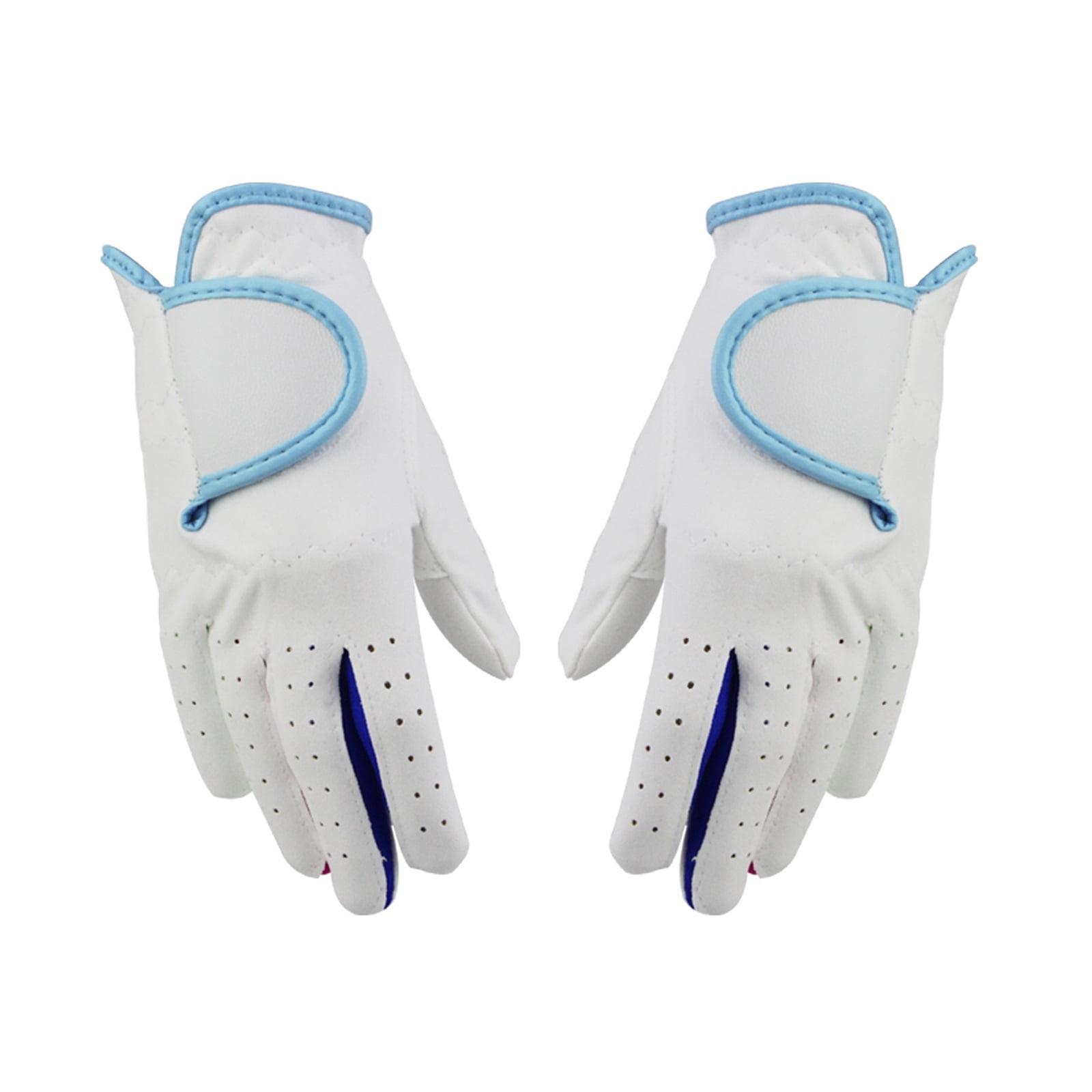 1Pair Child Golf Gloves, for Kids Youth Junior , Microfiber Cloth Gloves