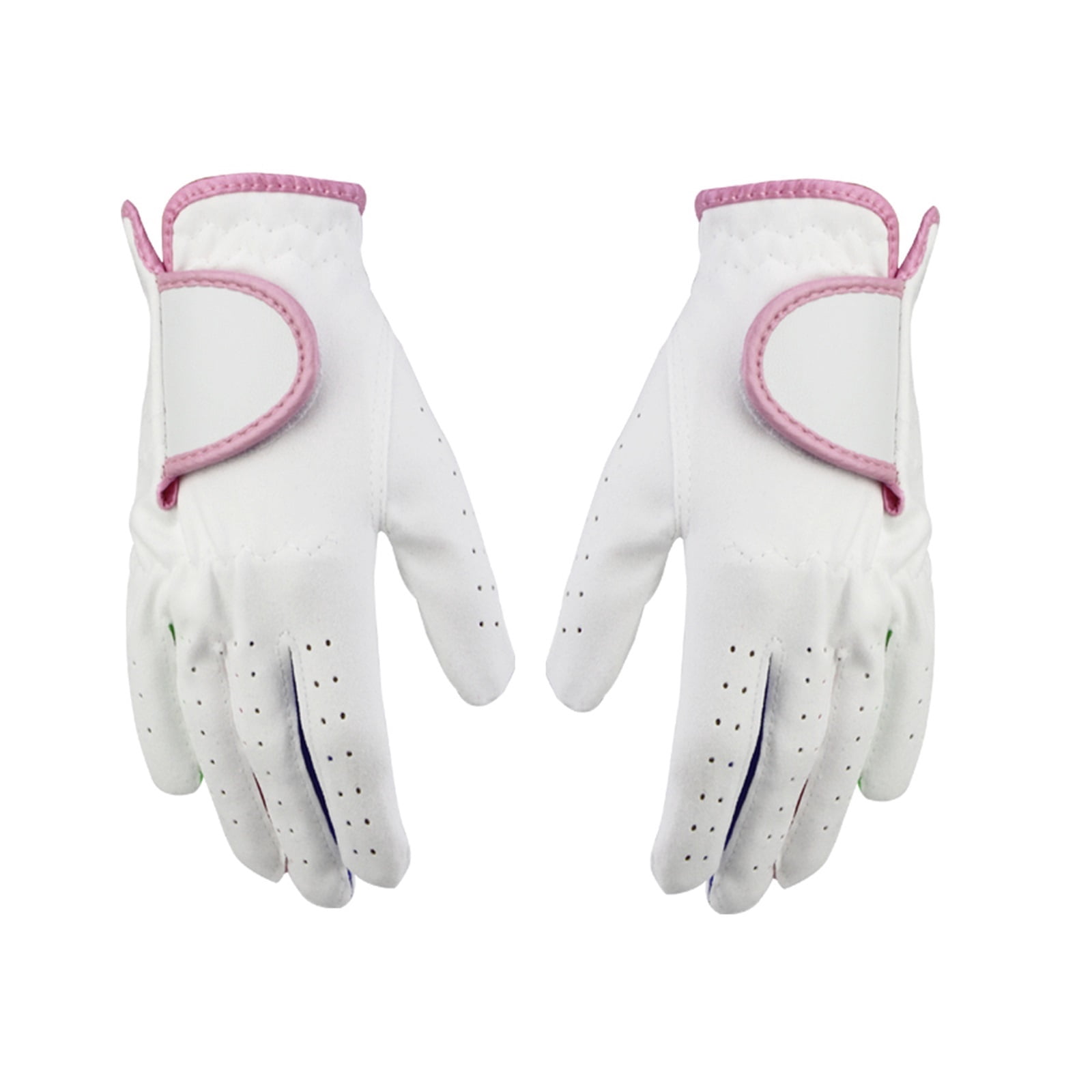 1Pair Child Golf Gloves, for Kids Youth Junior , Microfiber Cloth Gloves