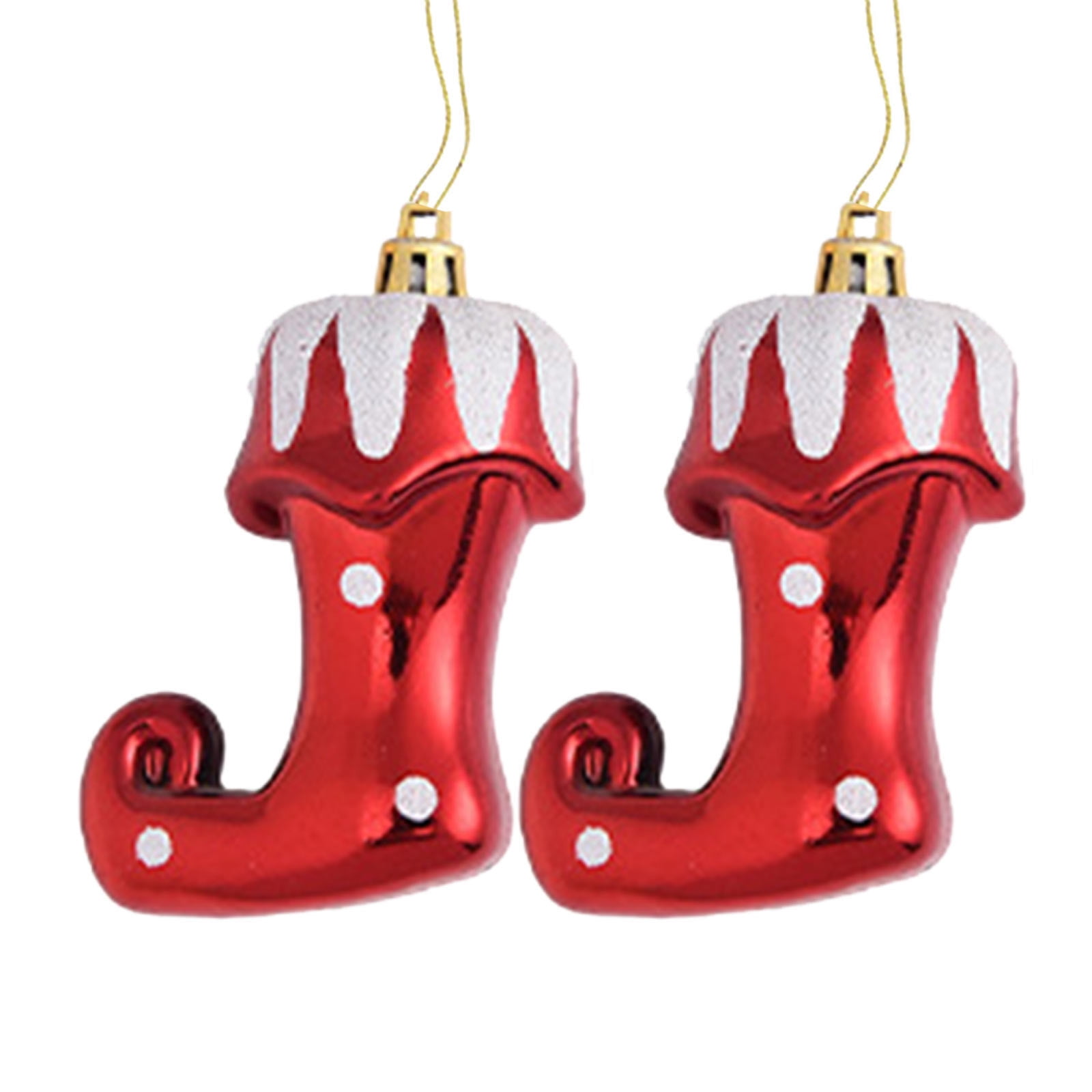 1Pair Christmas Pinecone Decoration Hand Painted Five Pointed Star