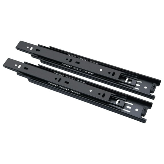 1Pair Cold Rolled Steels Drawer Slides Buffer Damper Rails Soft Close Drawer Track Rails Hardware Easy to Installation