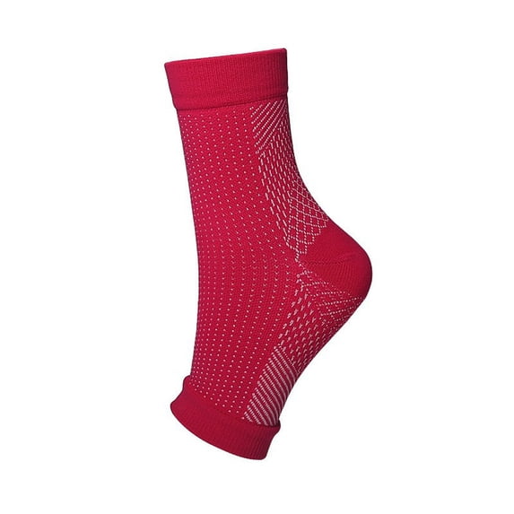 1Pair Compression Socks for Men Women Plantar Fasciitis Relief Ankle Brace Support Sleeve for Achilles Tendonitis Foot Swelling Sprain Fatigue Toeless Neuropathy Pain Daily Wear
