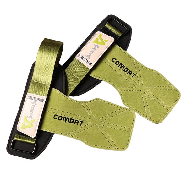 1Pair Cowhide Bench Press Weight Lifting Wrist Straps Deadlift Gloves Grip Pads For Fitness Gym Training Dumbbell Pull-Up Glove