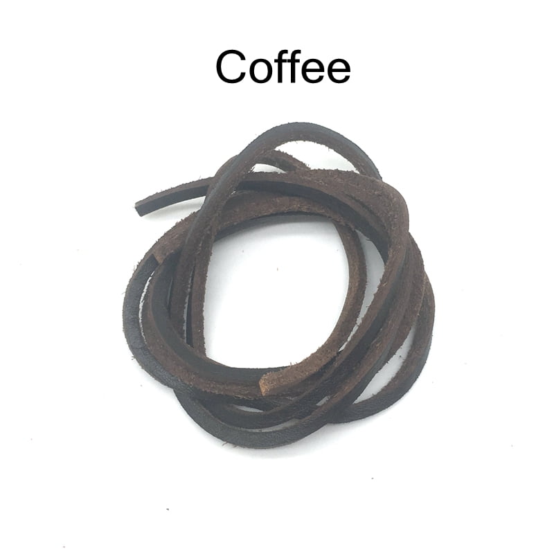 1Pair Cowhide Leather Shoelaces Boots Rope Shoelace 60/80/100/120/140