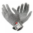 thumbnail image 1 of 1Pair Cut Resistant Gloves Class 5 Safety Cut Resistant Stab Resistant Gloves Gray XS, 1 of 4