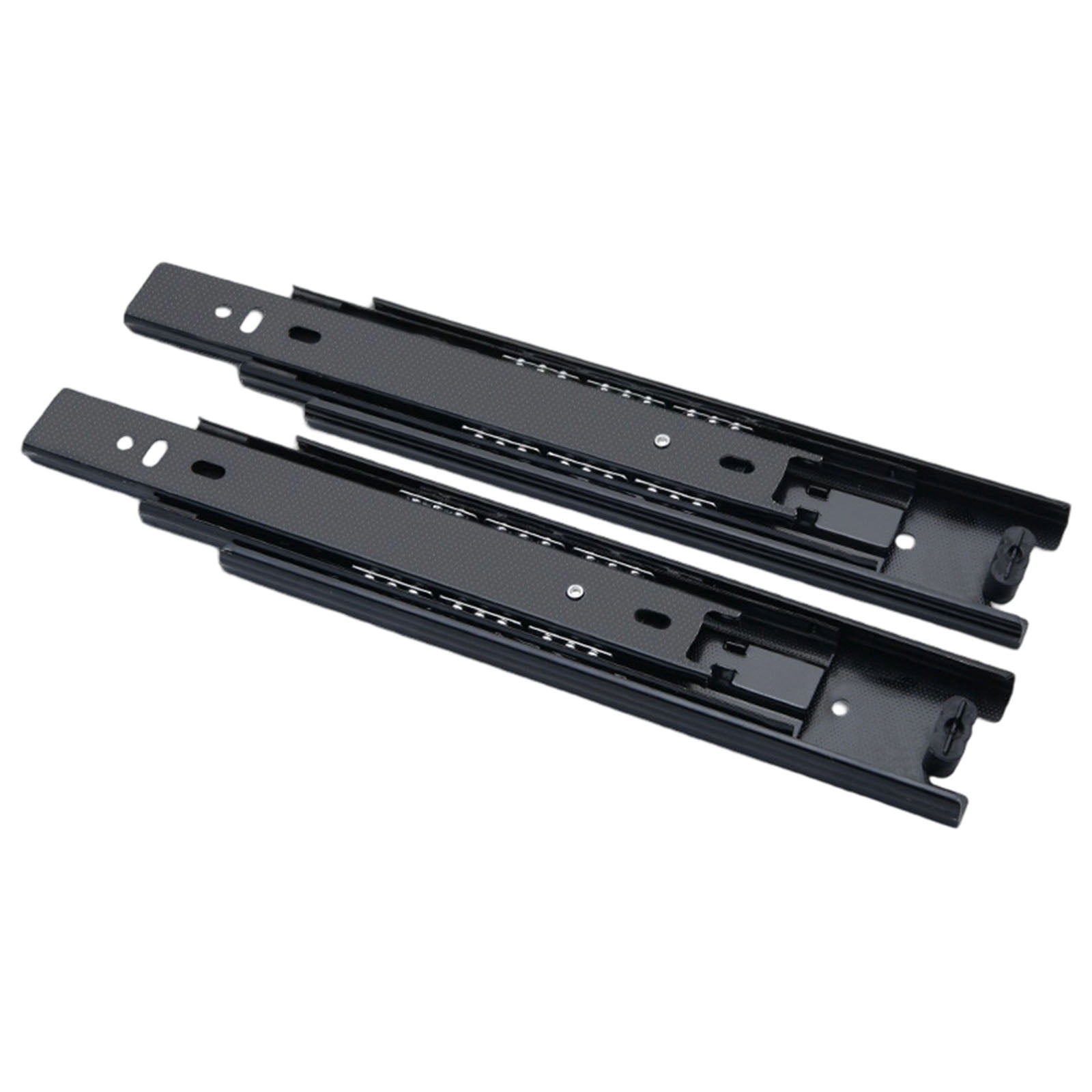 Drawer Track Sliding Rails 1Pair Drawer Slides Soft Close Track Rails Hydraulic Damping Buffer ...