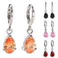 thumbnail image 1 of 1Pair Earrings for Women, Fashion Hollow Irregular Teardrop Dangle Hook Earrings Party Jewelry Gift, 1 of 6