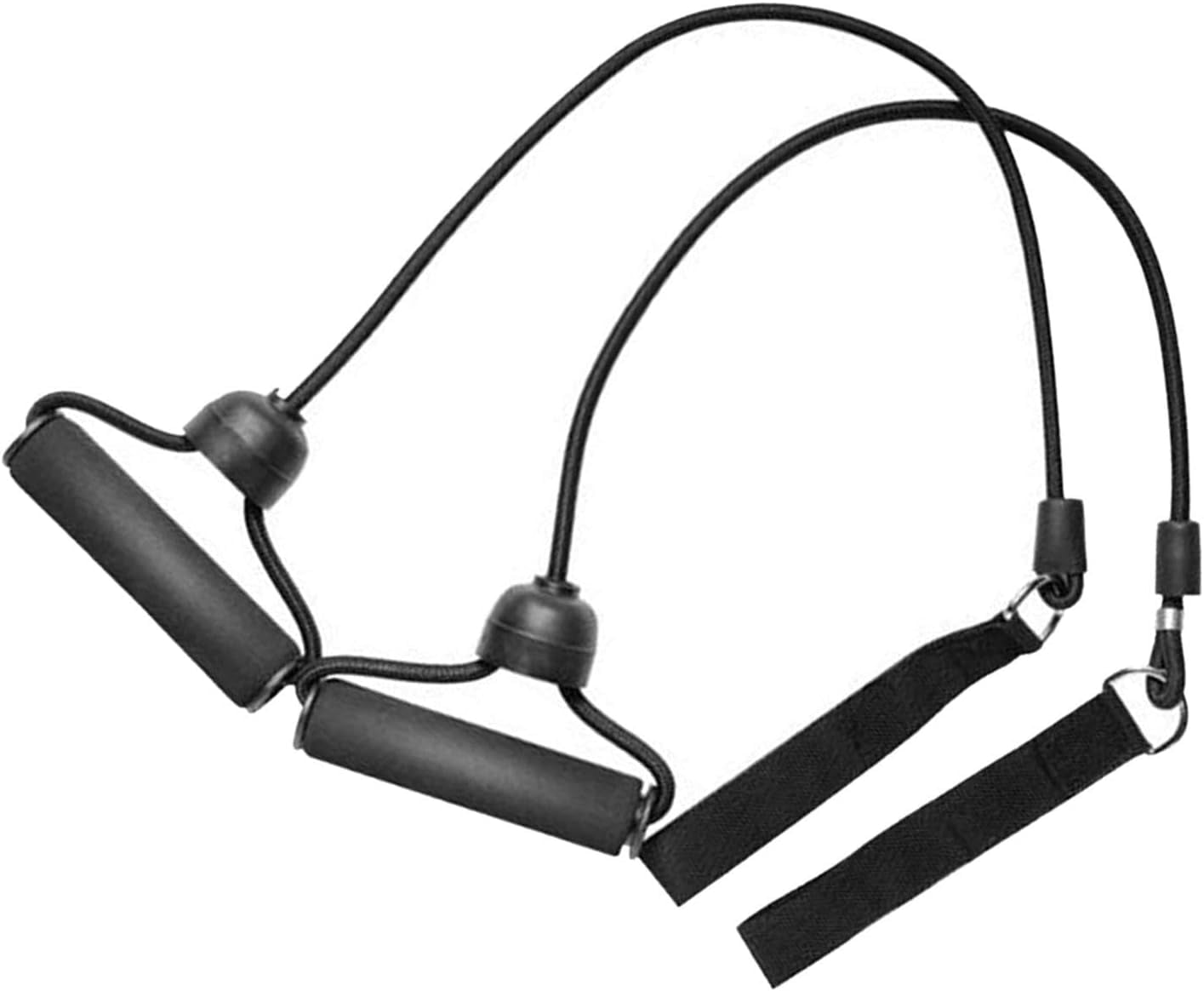 1Pair Exercise Bands With Handles,Trampoline Resistance Bands Workout Strength Training