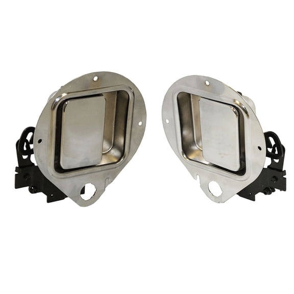 1Pair Exterior Door Handle for Driver and Passenger Side Compatible w/Peterbilt 330, 357, 362, 375, 377, 378, & 379 Series (1983-2005) Replaces 20-08179L, 20-08179R