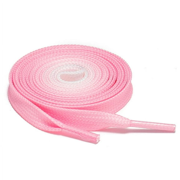 1Pair Flat Shoelaces Strings for Sneakers Athletic Running Shoes Gradient Pink