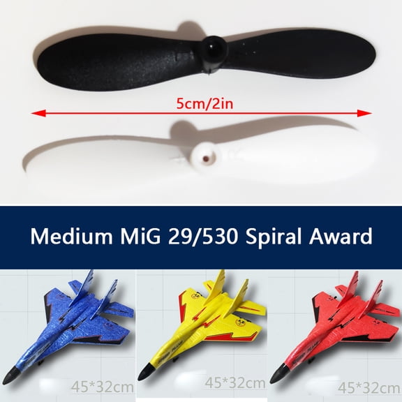 1Pair Foam Hand Throwing Glider Propeller Power Paddle For F22 SU35 SU57 J11B J20 Remote Control Airplane Accessories