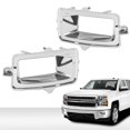 thumbnail image 1 of 1Pair Fog Light Trims Set Chrome  Fit For 2014-2015 Chevy Silverado 1500 Fog Lamp Trim, 1 of 9