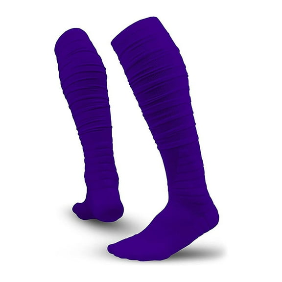 1Pair Football Socks, Ultra Long Ankle Padded Athletic Socks for Men Women Boys Girls