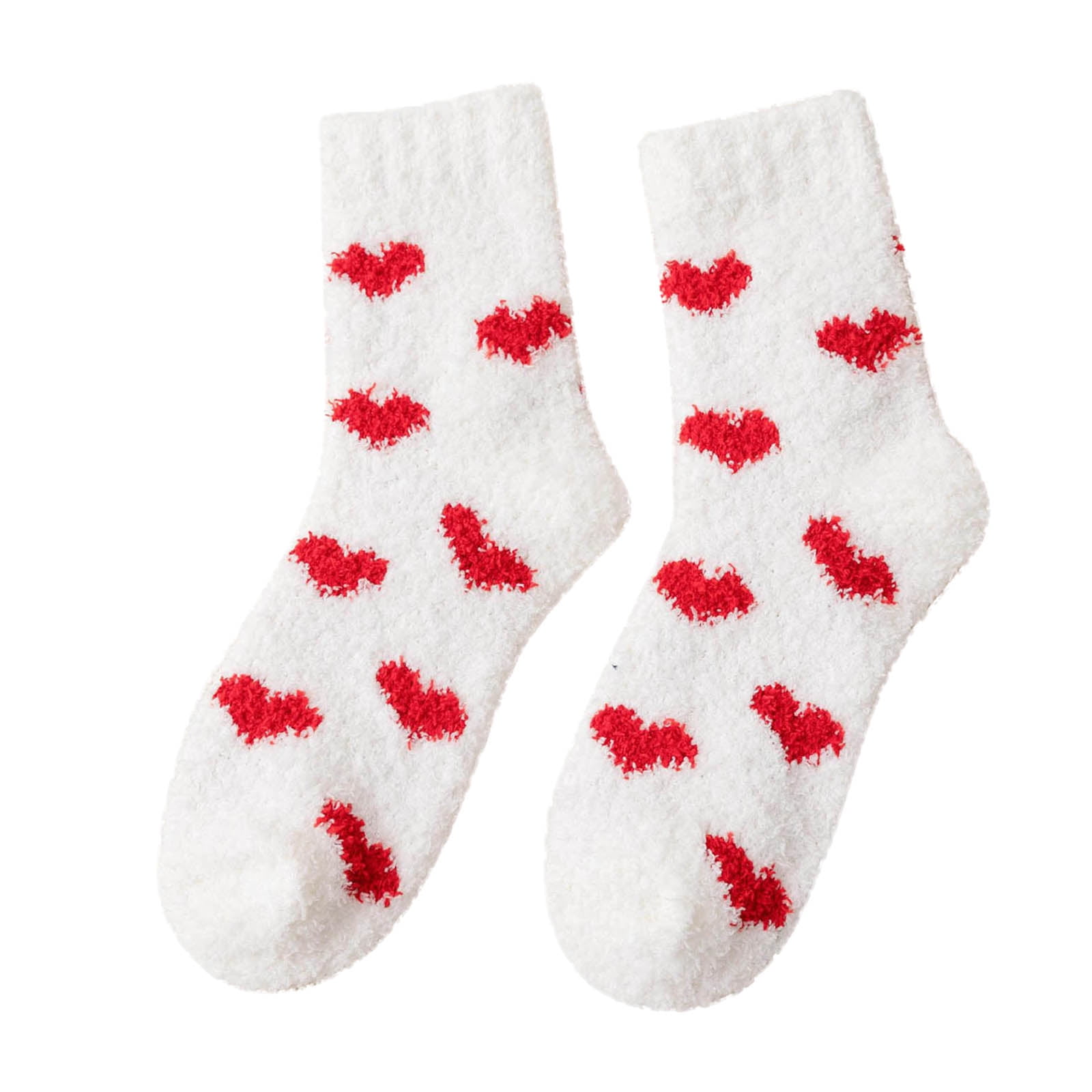 1Pair Fuzzy Socks for Women,Valentines Day Gifts for Her Warm Cozy